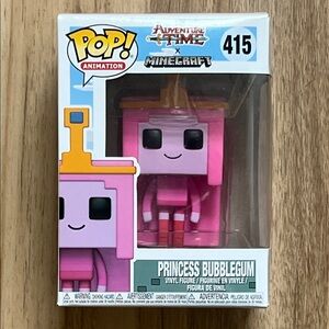 Funko Pop! Animation Adventure Time Minecraft Princess Bubblegum 415.